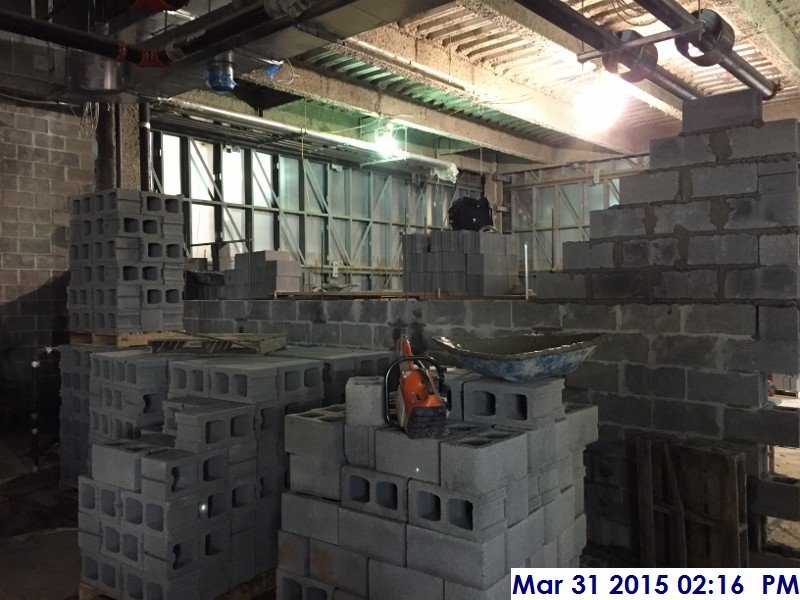 Laying out block at the 1st floor Electrical Room Facing North-West